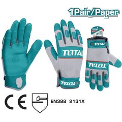 Găng tay bảo hộ đa năng TOTAL TSP1806-XL - Chống mài mòn, cao su bảo vệ tay, tiêu chuẩn an toàn cao cấp