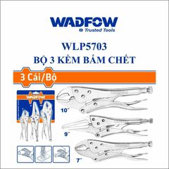 Bộ 3 Kìm Bấm Khóa WADFOW - Thép Carbon HRC38°-HRC48° - Kềm Thẳng 7