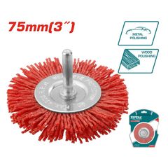 Bánh cước ny lông 75mm Cốt 6mm Cho Bề Mặt Mềm - Dụng Cụ TOTAL TAC34035 Chính Hãng hàng đầu