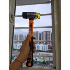 Búa Đầu Nhựa & Cao Su HRPH8140 - Dài 320mm, Cán Chống Trượt, Thiết Kế 2 Đầu Cho Lắp Ráp, Sửa Chữa, DIY - Hàng Chính Hãng