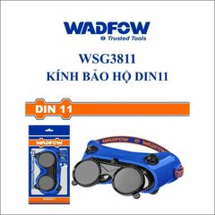 Kính Hàn WADFOW WSG3811 - Thiết Kế 2 Lớp, Thân Nhựa PVC, Giảm Chói, Chống Bụi, Bảo Hộ Lao Động An Toàn