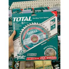 Lưỡi cưa TCT 254mm 40 răng Total TAC231725 - Chất liệu thép hợp kim, cắt gỗ chính xác và ổn định, dụng cụ cắt gỗ chuyên nghiệp