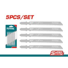 Bộ 5 lưỡi cưa lọng gỗ 8 răng/inch TOTAL TJSBT111C - Dụng cụ cưa gỗ mềm, ván dăm, ván ép chất lượng cao