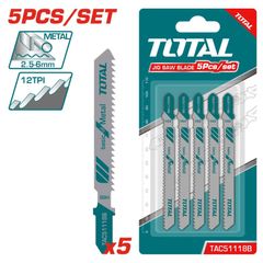 Lưỡi Cưa Lọng Kim Loại TOTAL TAC51118B - Bộ 5 Cái, Chiều Dài 50mm, Dụng Cụ Tiện Ích Cho Thợ Mộc