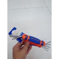 Bộ Lục Giác Xếp Đầu Sao 8 Chi Tiết T9-T40 Wadfow WHK3281 - Công Cụ Chất Lượng Cao, Cr-V Chịu Nhiệt, Thích Hợp Cho Sửa Chữa