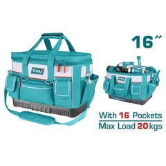 (at8) Giỏ đựng công cụ 16 inch đế nhựa cứng bền bỉ chống nước TOTAL THT56161