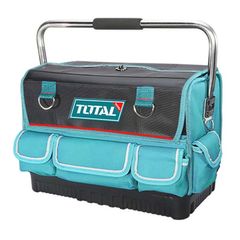 Giỏ Đựng Công Cụ 16 Inch TOTAL THT66L01 - Bền Bỉ, Chống Nước, 14 Túi Đựng, Tay Cầm Kim Loại, Đế Nhựa Chắc Chắn