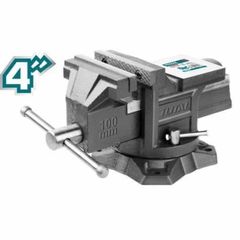E tô kẹp đế xoay TOTAL THT6146 - Dụng cụ kẹp 4 inch với lực kẹp tối đa 1300 KGS, thiết kế tiện lợi cho công việc và sửa chữa.
