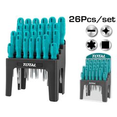 Bộ Tua Vít Dẹp Bake Sao Vuông 26 Cây TOTAL THTDC252601 - Dụng Cụ Sửa Chữa Chuyên Nghiệp, Hoàn Hảo Cho Ngành Cơ Khí, Đa Năng