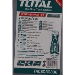 (at8) Bộ tua vít 33 chi tiết (Cao Cấp) TOTAL TACSD30336