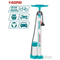(AT8) Dụng cụ nạp hơi dùng tay 140Psi TOTAL TMPP3811 có đồng hồ hiển thị áp suất