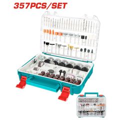 (BO MA) Bộ 357 chi tiết (đá mài, cắt, khắc,...) cho máy mài khuôn mini cốt 3.2li Total TACSD13571