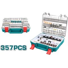 (BO MA) Bộ 357 chi tiết (đá mài, cắt, khắc,...) cho máy mài khuôn mini cốt 3.2li Total TACSD13571