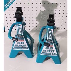 Bộ 2 Đội Kê 2 Tấn TOTAL THJS0201 - Dụng Cụ Nâng Hạ Chất Lượng Cao, Đế Lớn Ổn Định, Chiều Cao Nâng Tối Đa 380mm