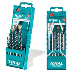 Bộ 5 Mũi Khoan Bê Tông Đuôi Trơn TOTAL TACSD5051 - Dụng Cụ Tiện Ích Cho Công Trình Xây Dựng 5 Đầu Kích Thước Khác Nhau