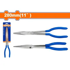 Kìm Mũi Dài 11 Inch WADFOW WPL1E11 - Dụng Cụ Tiện Ích Chống Gỉ, Tay Cầm Nhựa, Phù Hợp Cho Sửa Chữa Và DIY