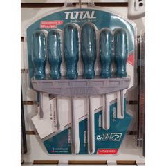 Bộ 6 Tua Vít Bake và Dẹp Chất Liệu Thép TOTAL THTDC250601 - Dụng Cụ Tiện Ích Cho Người Thợ Hàn Quốc