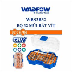 Hộp 32 Mũi Siết Vít Thép CR-V WADFOW WBS3B32 - Bộ Dụng Cụ Vặn Vít Đầy Đủ, Chất Lượng Cao, Tiện Dụng cho Thợ Sửa Chữa