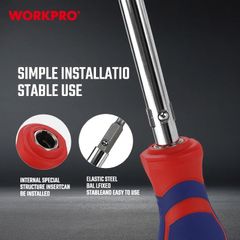 (Xả kho) Tua vít 6 trong 1 cáng cao su mền thép Cr-V (hàng tốt) WORKPRO WP221046