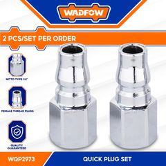 Bộ 2 đầu nối ống hơi nhanh (ren trong) WADFOW WQP2973