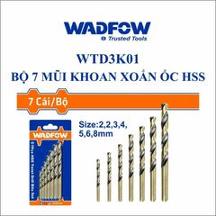 Bộ 7 Mũi Khoan Kim Loại WADFOW WTD3K01 - Mũi Khoan Xoắn HSS Đa Năng - Bộ Dụng Cụ Tiện Ích Cho Thợ Sửa Chữa