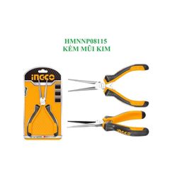 Kìm mũi kim mini dùng gấp INGCO HMNNP08115 (290523)