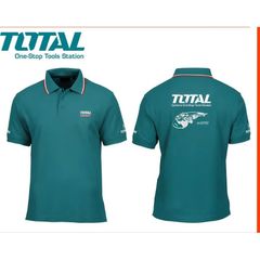 Áo Thun Logo Total - Áo Freesize Nam Nữ Thời Trang Form Suông, Vải Cotton 4D Mát Mẻ, Tay Ngắn Cổ Bẻ