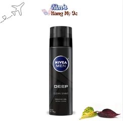Gel cạo râu Nivea Deep Clean Shave 200ml - Giúp làm sạch và bảo vệ da, mang lại cảm giác thoải mái cho cạo râu hàng ngày.