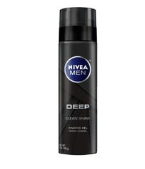 Gel cạo râu Nivea Deep Clean Shave 200ml - Giúp làm sạch và bảo vệ da, mang lại cảm giác thoải mái cho cạo râu hàng ngày.