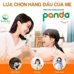 Tinh Dầu Húng Chanh Panda Thanh Mộc Hương 30ml - Giảm Ho, Sổ Mũi, Tăng Đề Kháng Cho Bé, Hỗ Trợ Miễn Dịch Tự Nhiên