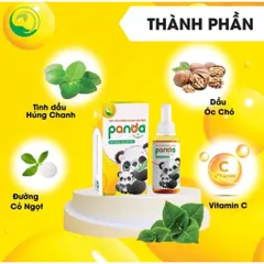 Tinh Dầu Húng Chanh Panda Thanh Mộc Hương 30ml - Giảm Ho, Sổ Mũi, Tăng Đề Kháng Cho Bé, Hỗ Trợ Miễn Dịch Tự Nhiên
