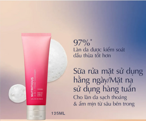Sữa Rửa Mặt Estee Lauder Nutritious Foam Cleanser 125ml - Chiết Xuất Lựu Dưỡng Ẩm Và Làm Sạch Da Mềm Mại, Sáng Khỏe