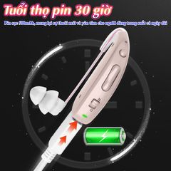 Máy trợ thính không dây Axon A-308D - Pin sạc 30 giờ, 3 chế độ nghe, khuếch đại 129dB, loại bỏ tạp âm 32dB cho người già, trẻ em