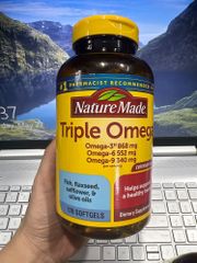 Viên uống triple Omega 3-6-9 Nature Made 74 viên Mỹ