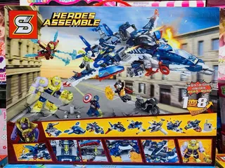 Đồ Chơi Lắp Ráp Máy Bay Siêu Anh Hùng 1221 MG301 Heroes Assemble 685PCS - Cho Trẻ Em Từ 6 Tuổi Trở Lên