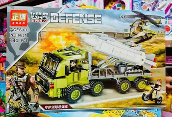 Đồ Chơi Lắp Ráp Mô Hình Xe Ô Tô ZHBO 6631 WAR DEFENSE - 643 Mảnh Ghép Giáo Dục Cho Trẻ Từ 6 Tuổi Trở Lên