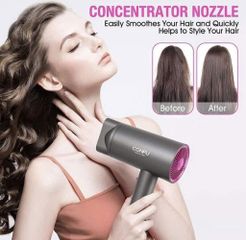 Máy Sấy Tóc Ion Âm CONFU KF-3141 1800W - Sấy Nhanh, Giảm Xơ Rối, Thiết Kế Nhỏ Gọn, Phù Hợp Du Lịch và Salon