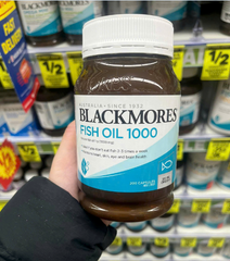 Dầu Cá Blackmores Fish Oil 1000mg - Hỗ Trợ Omega-3 Tốt cho Tim Mạch và Thị Lực - 200 Viên của Úc