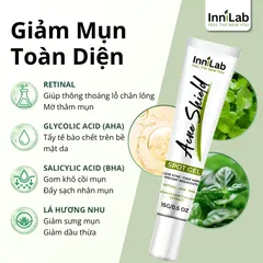 Gel chấm mụn Acne Shield Spot Gel InniLab hỗ trợ giảm mụn mờ thâm 15g - AS001