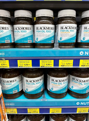 Dầu cá không mùi Blackmores Fish Oil 1000mg Odourless - 200 viên Úc