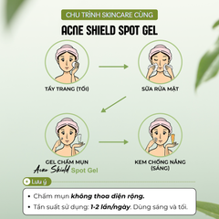 Combo 2 Gel Chấm Mụn Acne Shield Spot Gel InniLab 15g - Hỗ Trợ Giảm Mụn và Mờ Thâm, Chăm Sóc Da Nhẹ Nhàng