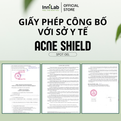 Combo 2 Gel Chấm Mụn Acne Shield Spot Gel InniLab 15g - Hỗ Trợ Giảm Mụn và Mờ Thâm, Chăm Sóc Da Nhẹ Nhàng