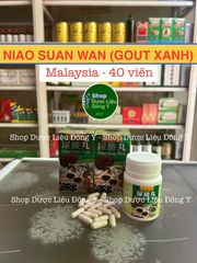 Niao Suan Wan - Viên Uống Hỗ Trợ Điều Trị Gout và Đau Khớp - Hộp 40 Viên Chiết Xuất Từ Hồng Sâm, Nấm Linh Chi