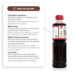 Nước Tương Mật Hoa Dừa Organic Sokfarm 500ml - Gia Vị Thiên Nhiên Chất Lượng Cao, Hương Vị Đậm Đà