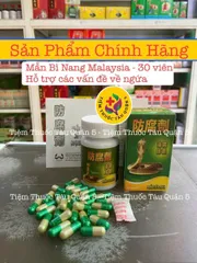 Mẫn Bì Nang (Rắn) 30 Viên - Hỗ Trợ Giảm Ngứa và Tăng Cường Chức Năng Gan - Thực Phẩm Chức Năng Malaysia