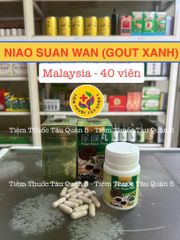 Viên Hỗ Trợ Giảm Gout Niao Suan Wan (Gout Xanh) - Hỗ Trợ Đau Khớp, 40 Viên Xuất Xứ Malaysia