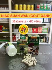 Viên Hỗ Trợ Giảm Gout Niao Suan Wan (Gout Xanh) - Hỗ Trợ Đau Khớp, 40 Viên Xuất Xứ Malaysia