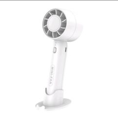 Quạt Cầm Tay Mini QT10 Không Cánh USB - Thiết Kế Dễ Thương, Độ Ồn Thấp, Pin 800mAh, Có Giá Đỡ Điện Thoại