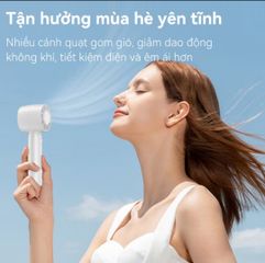 Quạt Cầm Tay Mini QT10 Không Cánh USB - Thiết Kế Dễ Thương, Độ Ồn Thấp, Pin 800mAh, Có Giá Đỡ Điện Thoại