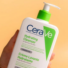 Sữa Rửa Mặt CeraVe Hydrating Cleanser 473ml Xanh Lá - Giúp Da Sạch Sẽ, Dưỡng Ẩm Từ Ceramide và Hyaluronic Acid, Phù Hợp Với Da Nhạy Cảm